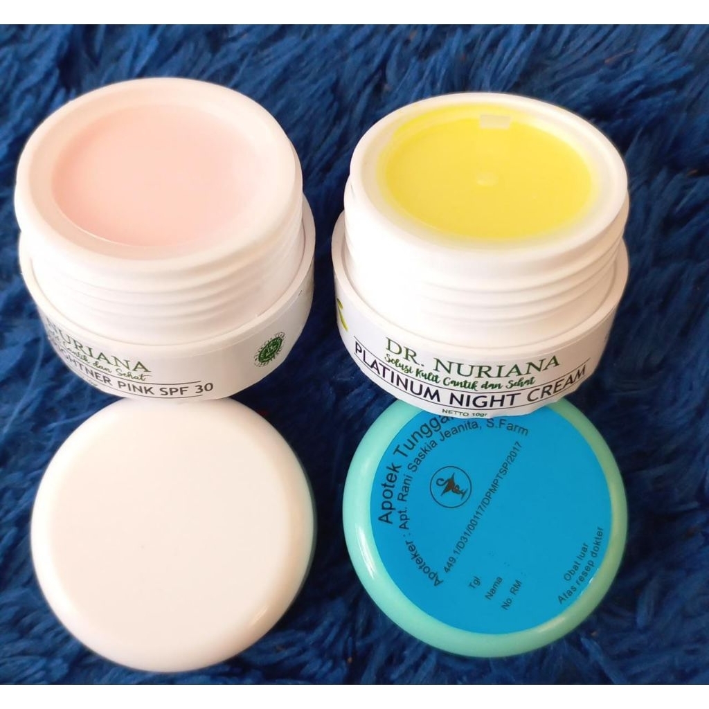 cream Dr.Nuriana  cream malam dan cream siang