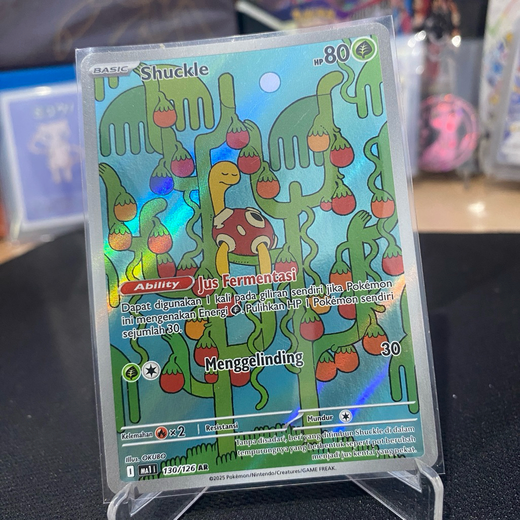 Shuckle AR 130 /126 AR (ma1) TCG Pokemon Mega Evolusi Indonesia 2025