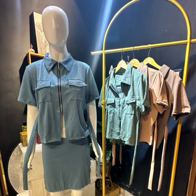 oneset plisket knitt nineu