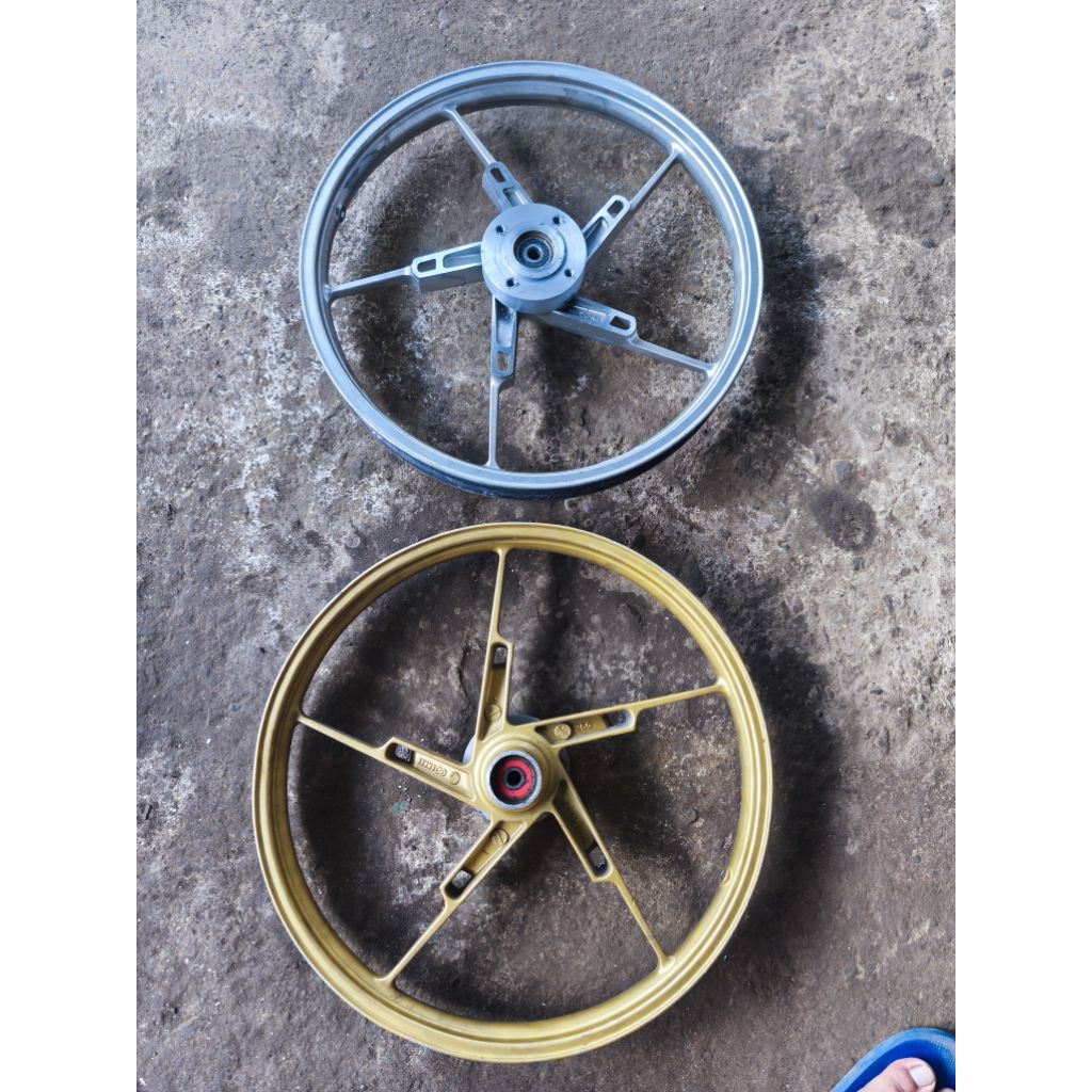 velg depan satria Fu custom potong