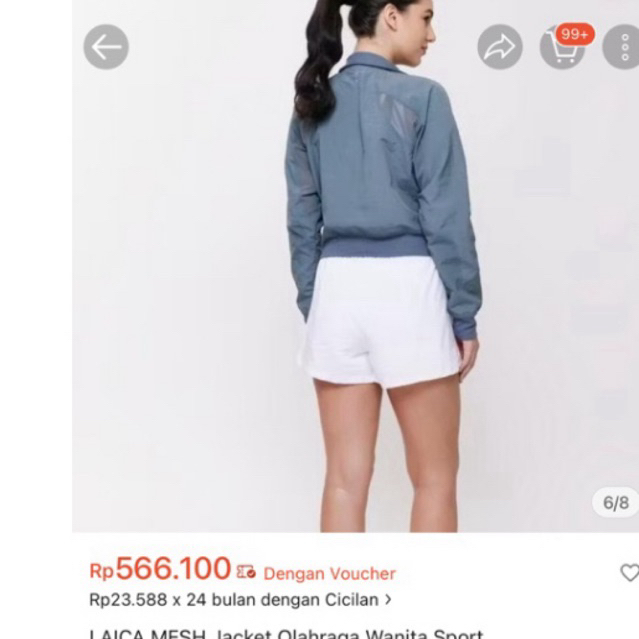 Laica mesh jacket steel Blue new