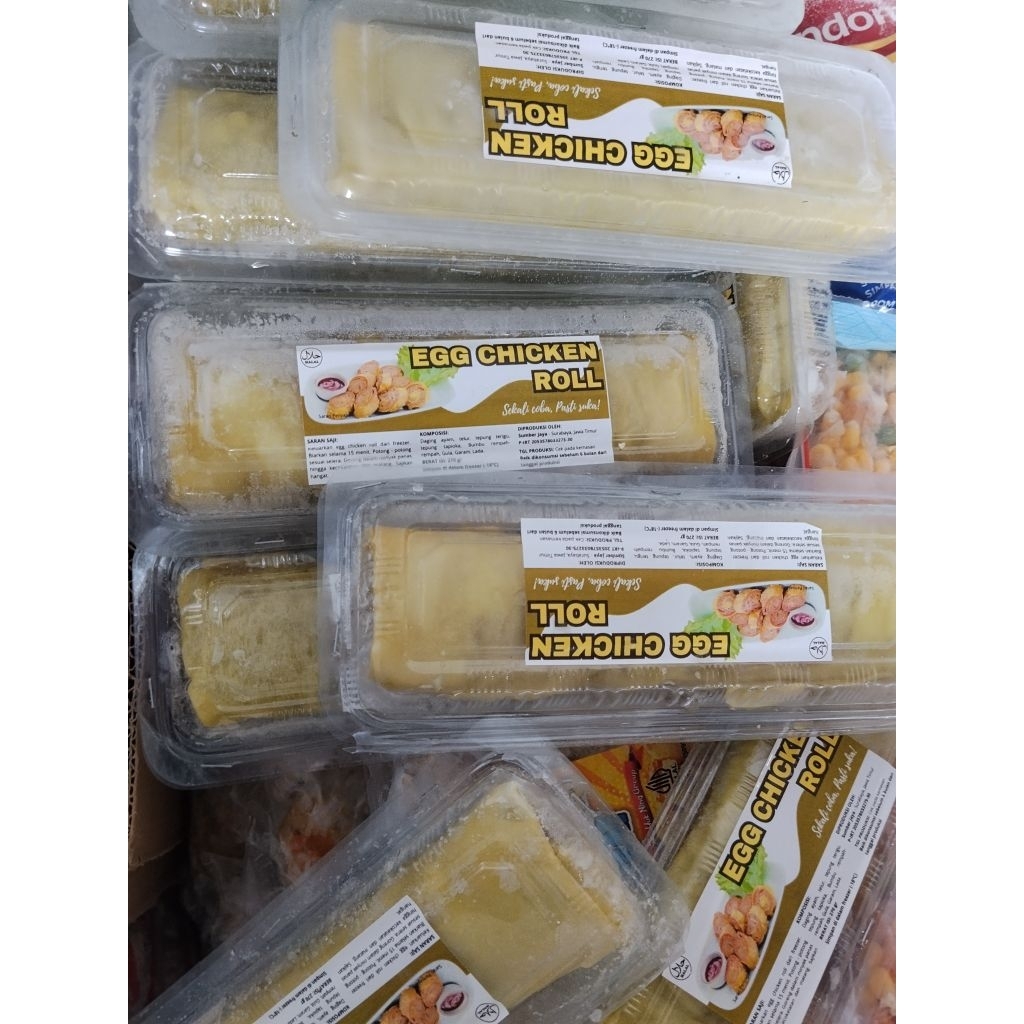 EGG CHICKEN ROLL 270gr / EGG ROLL / siap goreng / hokben