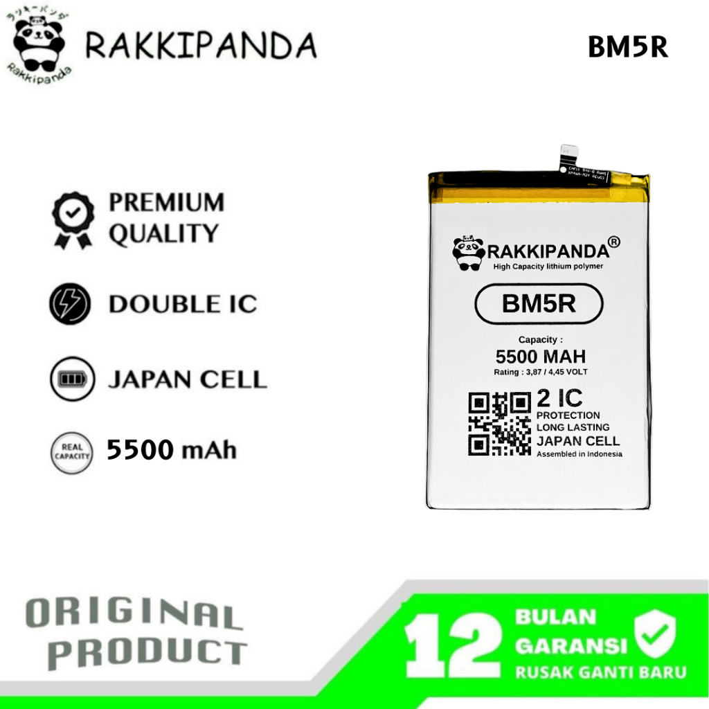 RakkiPanda - BM5R Redmi 12 4G / Redmi 12 5G Batre Batrai Baterai