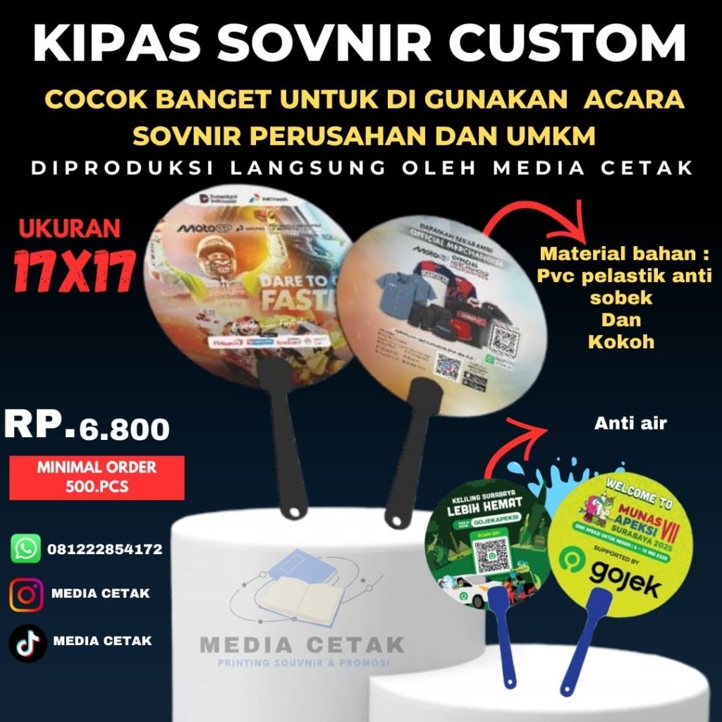 kipas plastik/kipas pvc/kipas souvenir/kipas tangan