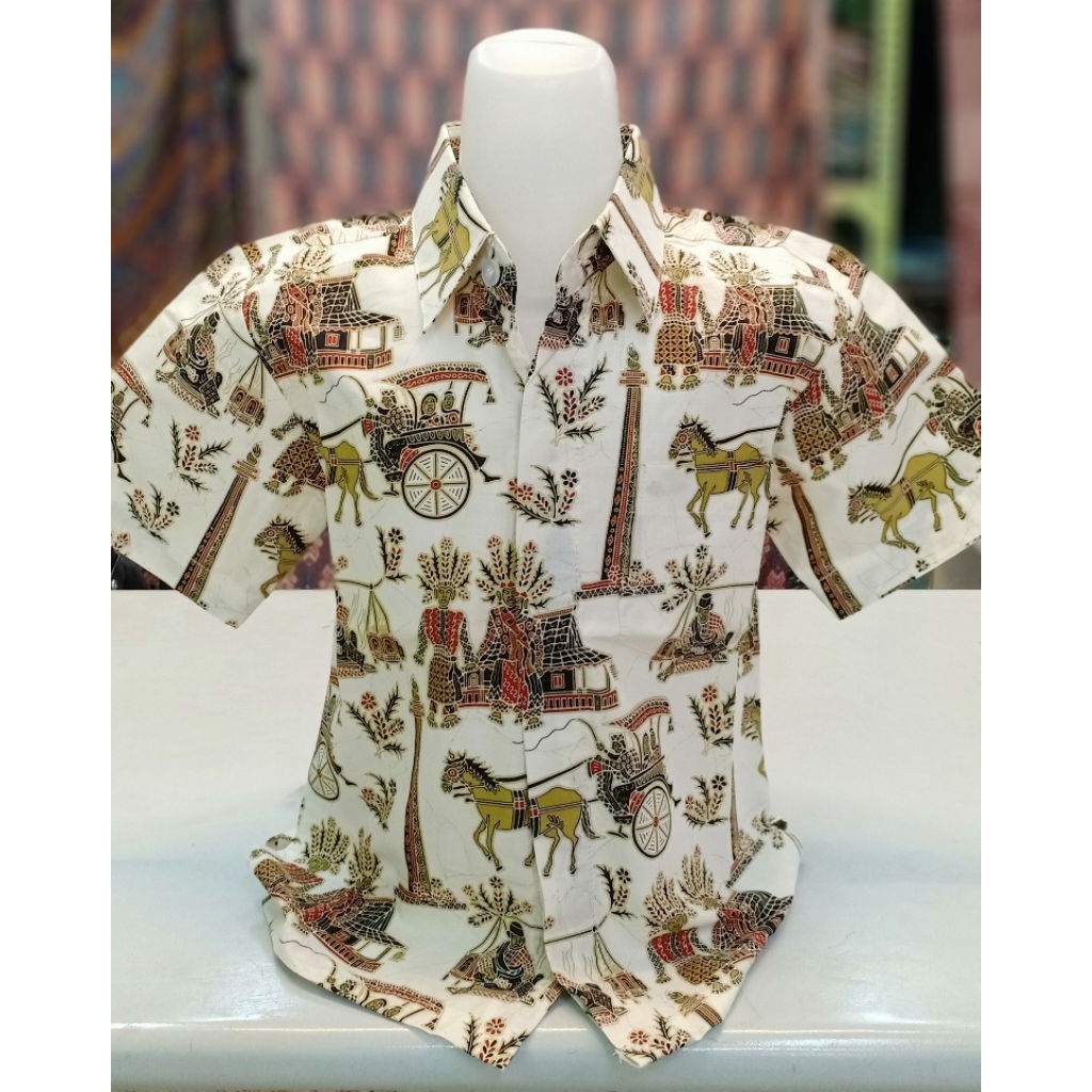 toko bakul batik,kemeja anak batik anak lengan pendek