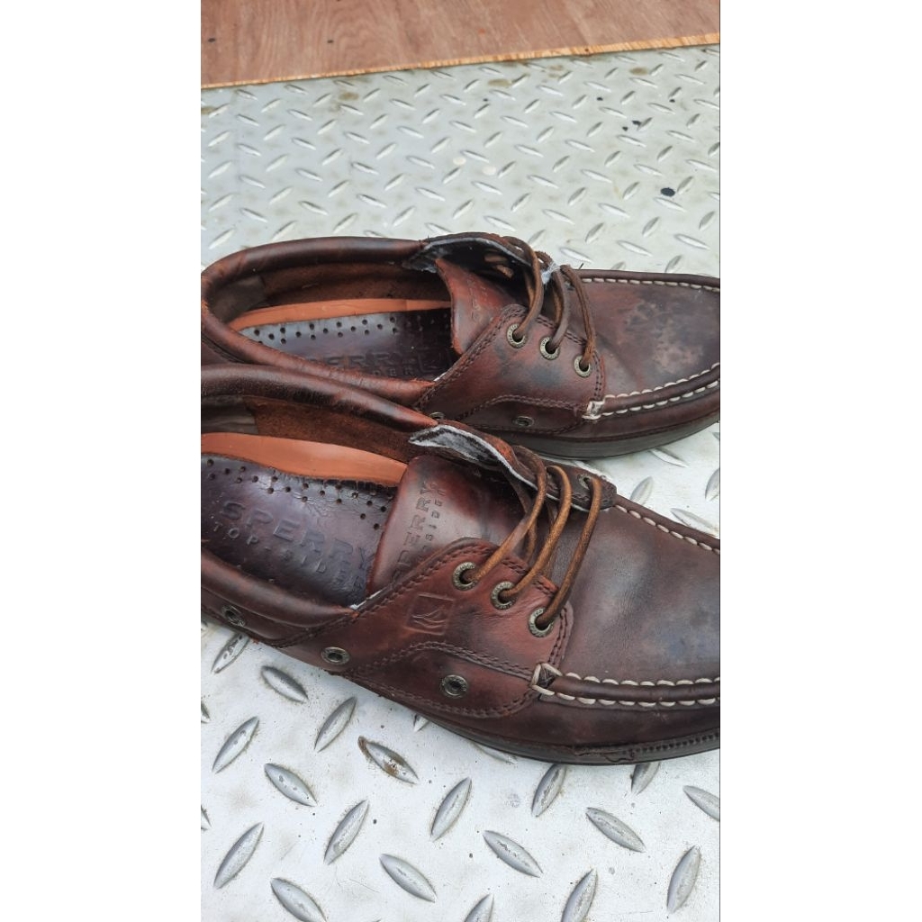 Sperry s perry shoes sepatu kulit leather formal vintage original