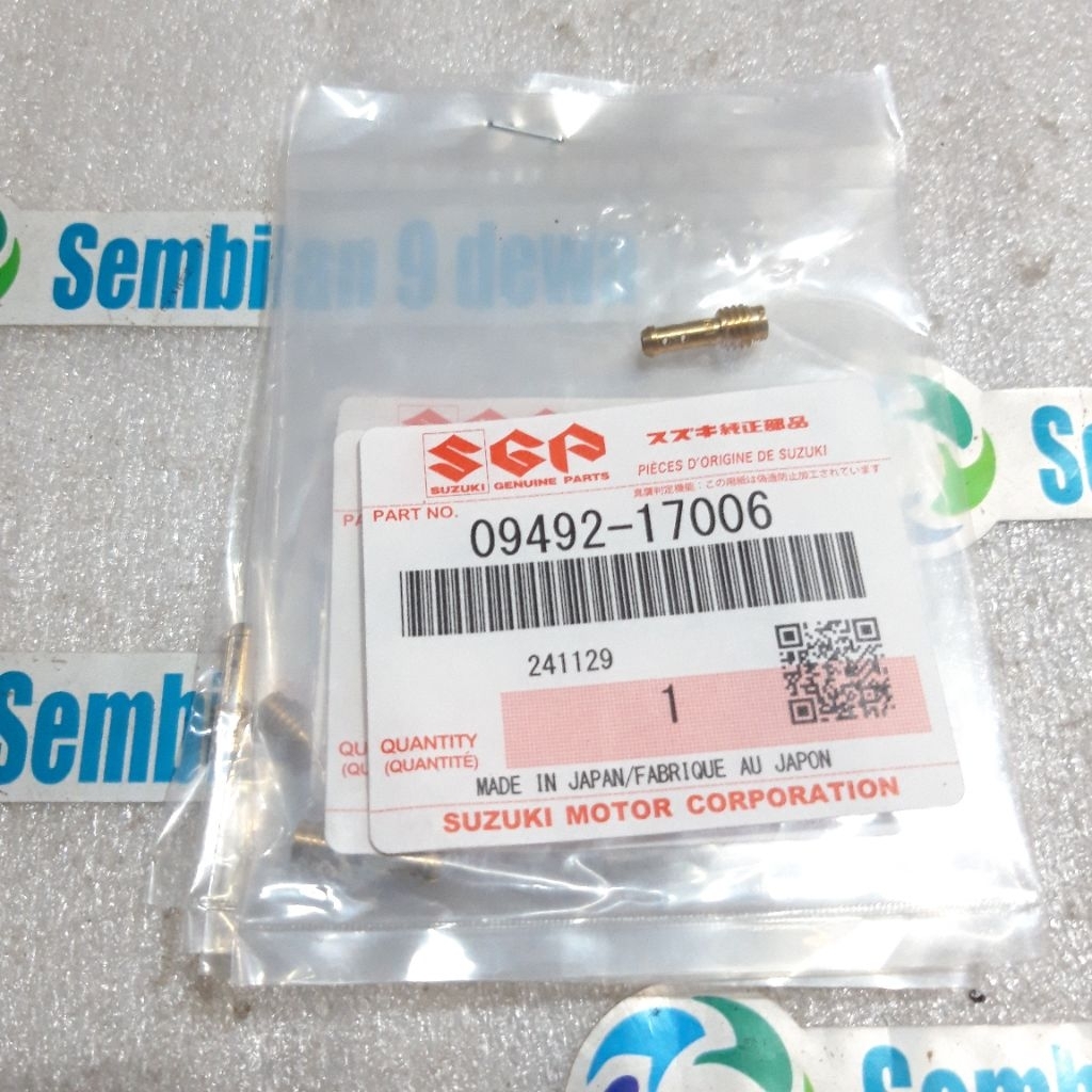 spuyer pilot jet karburator satria 2 tak 6 speed hiu lumba original SGP JAPAN