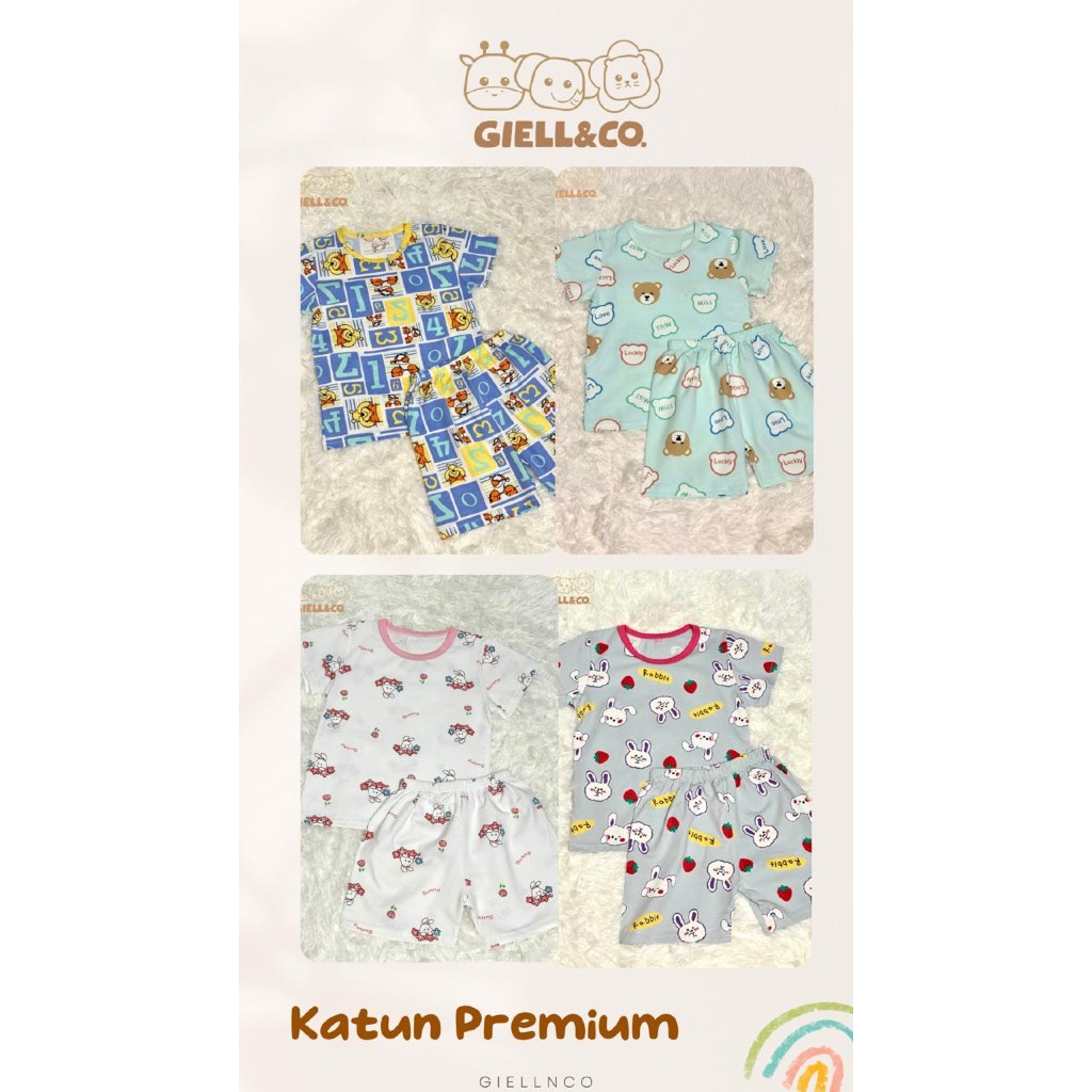 GIELLNCO Baju Bayi Setelan One Set Anak Perempuan Laki Laki 3 Tahun - Pakaian Baju Bayi Newborn Bran