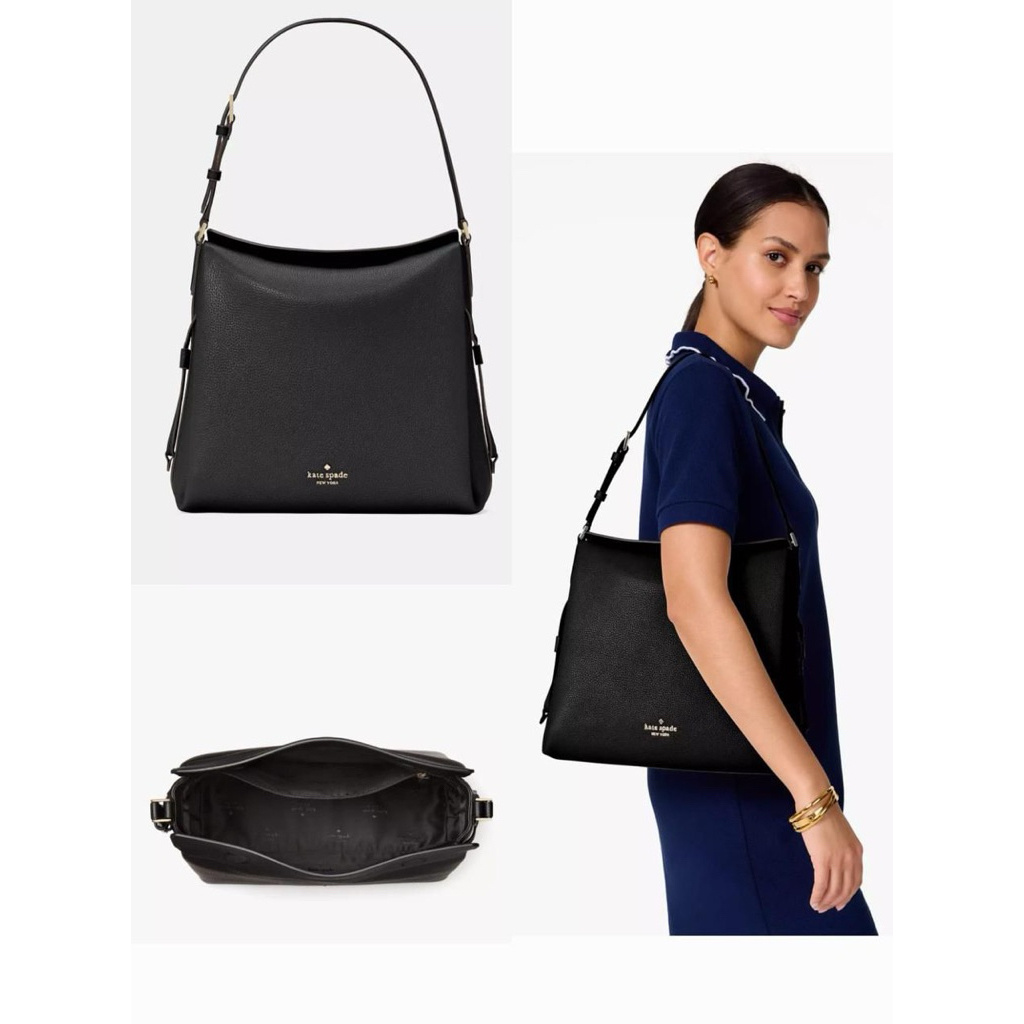 Tas Kate Spade Dumpling Large Shoulder Bag Black AUTHENTIC