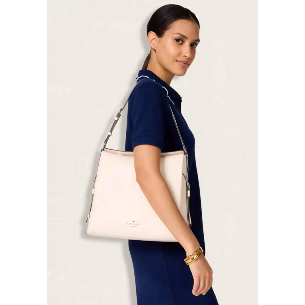 Tas Kate Spade Dumpling Large Shoulder Bag Parchment AUTHENTIC