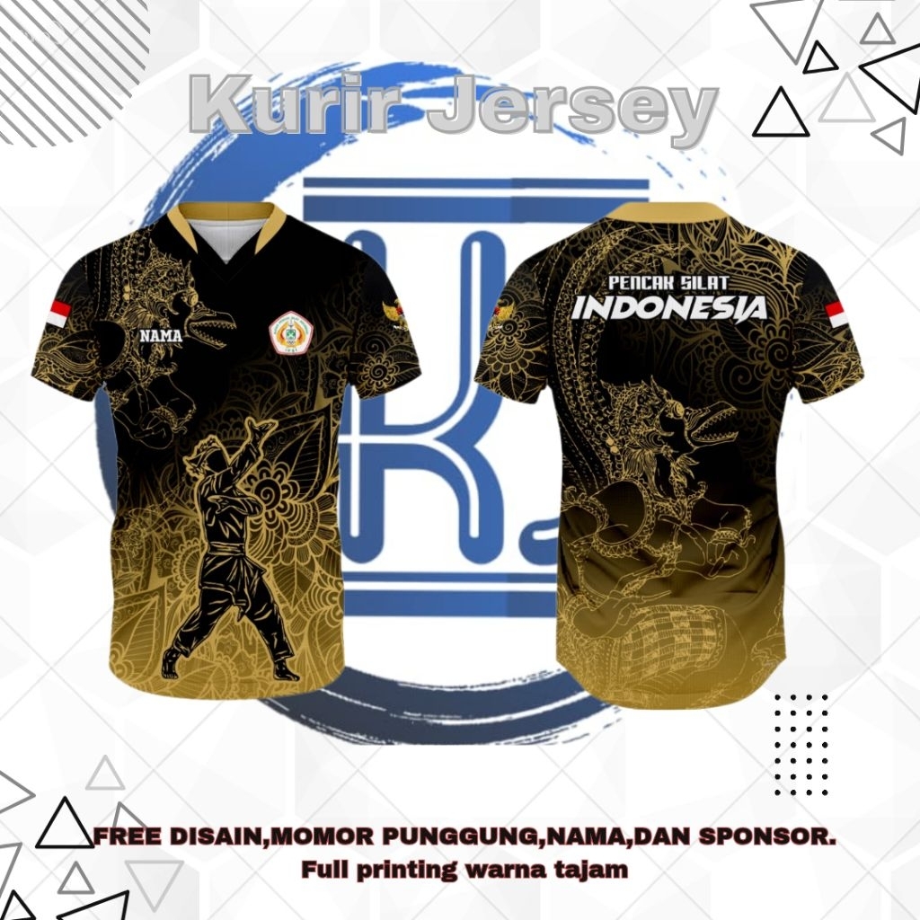 - Jersey IPSI Full Printing- IPSI Jersey Keren Full Print- Jersey Pencak Silat IPSI Custom- Jersey I