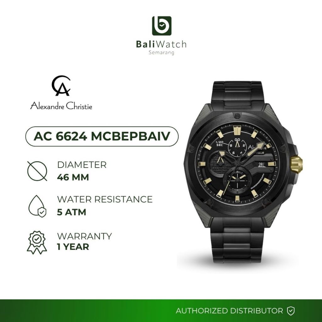 Alexandre Christie AC 6624 MCBEPBAIV Jam Tangan Pria