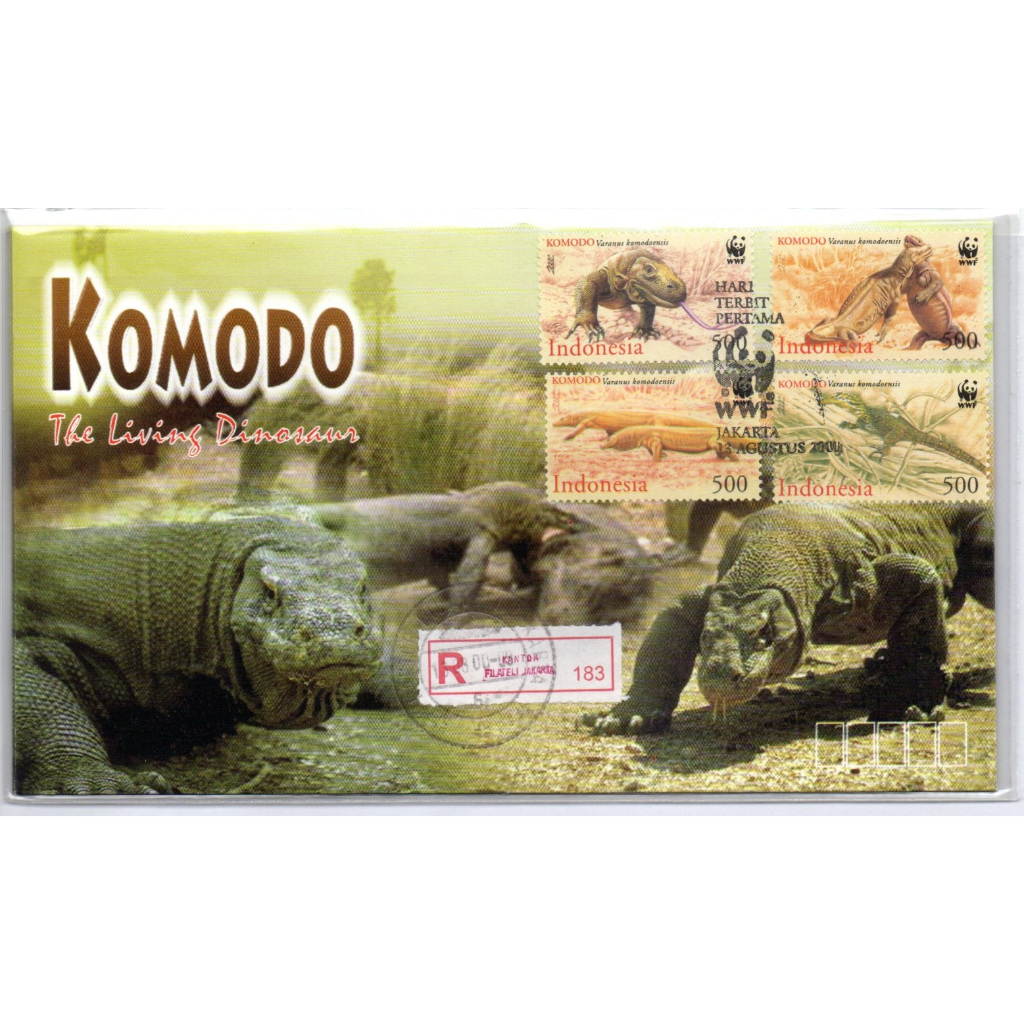 Prangko Indonesia - SHP SP 538 WWF Komodo 2000