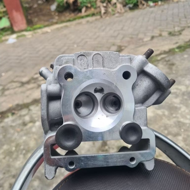 CYLINDER HEAD MIO J KLEP 28/24 RUBAH SUDUT BUKAN BLES BLESAN