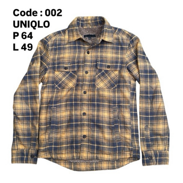 Flanel sherpa Uniqlo