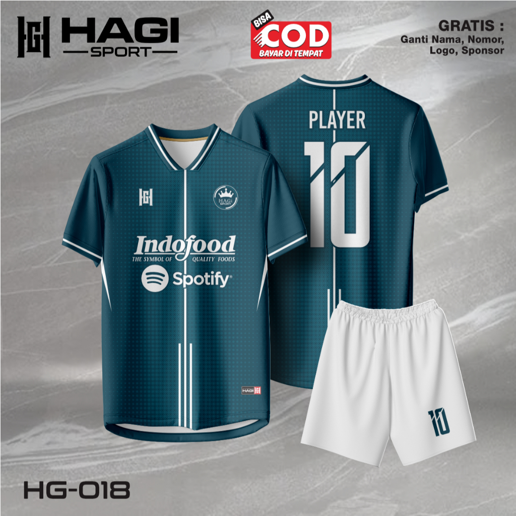 Jersey Custom Dryfit Full Printing Olahraga Outdoor Geratis Custom
