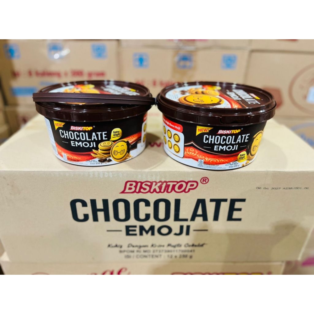 BISKITOP CHOCOLATE EMOJI 1 karton