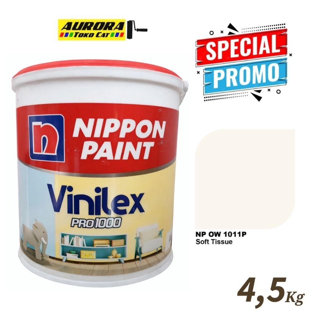 Cat Soft Tissue NP OW 1011P - NIPPON PAINT Vinilex Pro Galon 4,5 Kg
