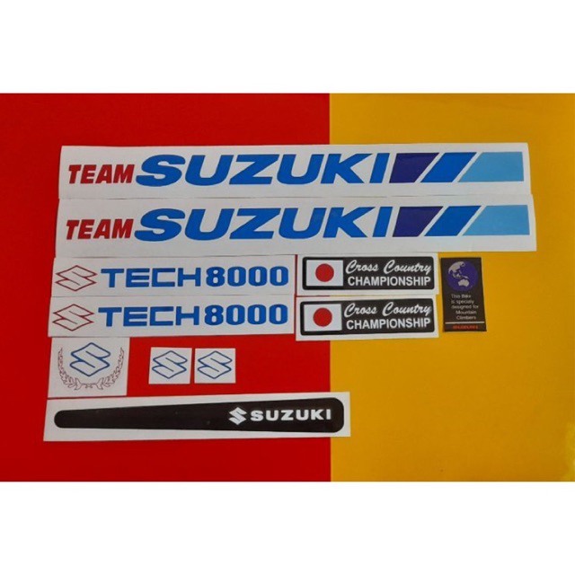 Stiker Sepeda Suzuki Tech 8000