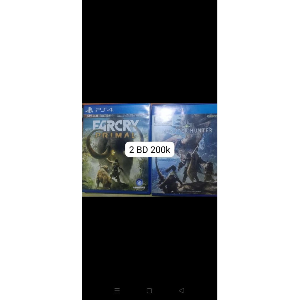 borongan bd ps4 far cry primal&mh world