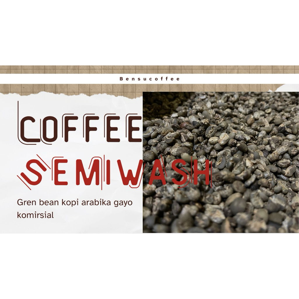 [GREENBEAN] Kopi Arabika Gayo Aceh-Grade Komirsial/Low Grade Berat 1000g/1kg