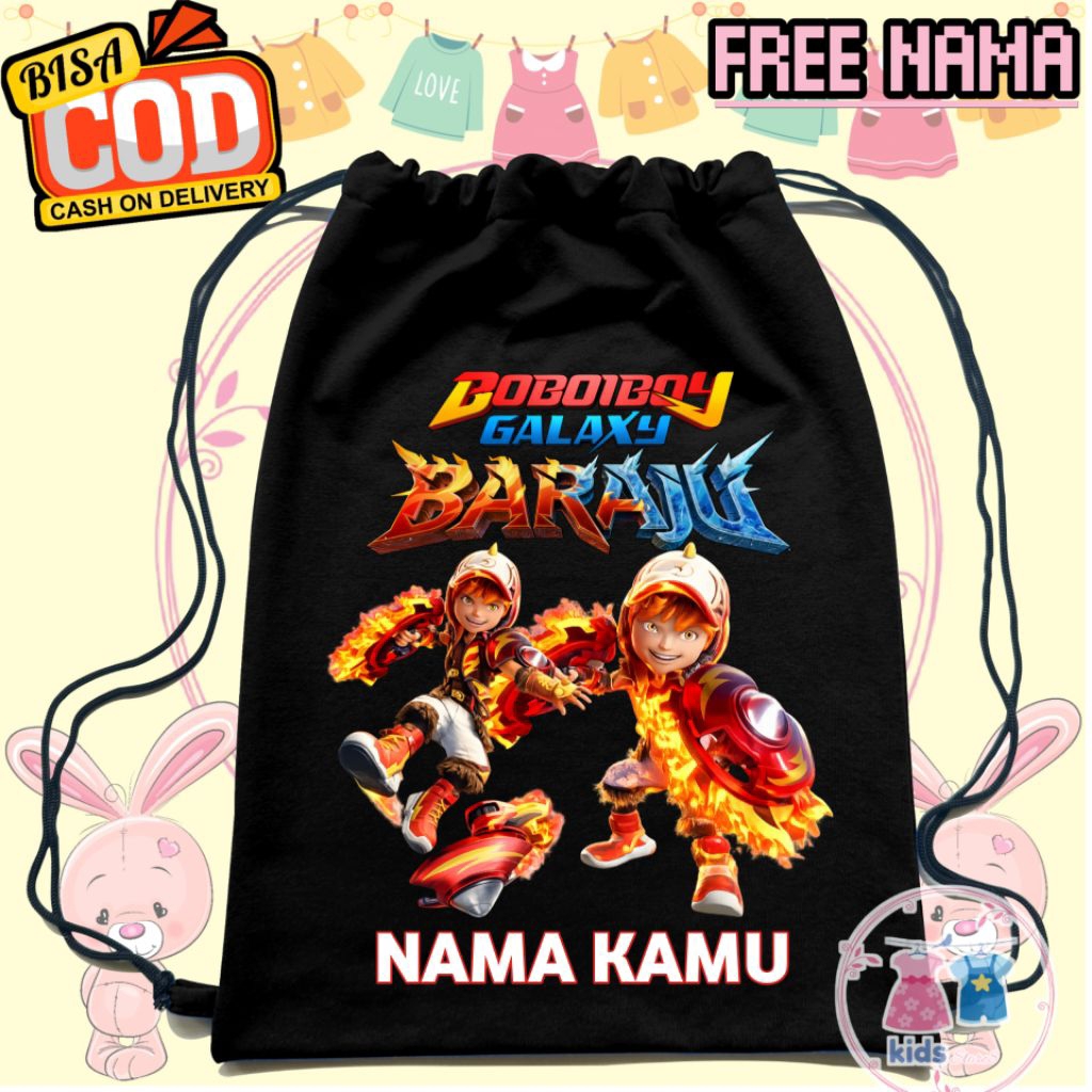 TAS SERUT ANAK BOBOIBOY NOVA BOBOIBOY GALAXY BARAJU STRINGBAG TAS RANSEL ANAK PAUD TK SD