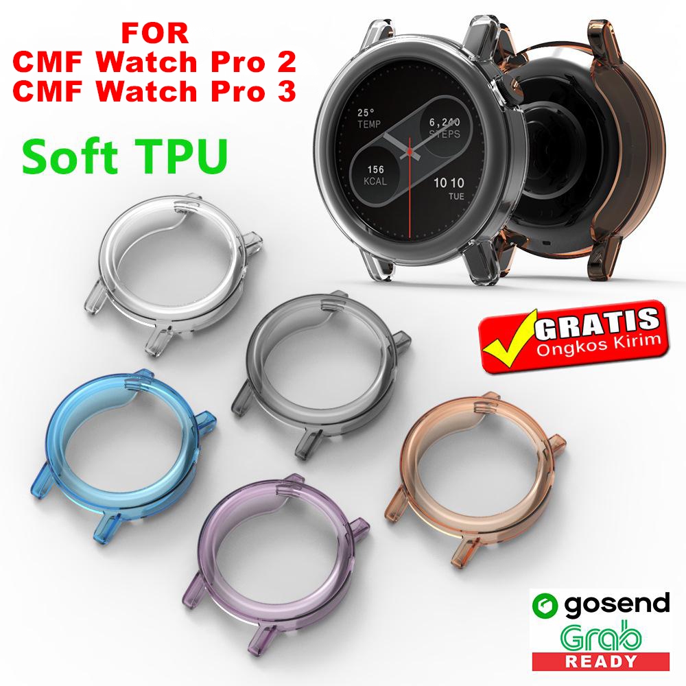 Rubber Case TPU Soft Bumper For CMF Watch Pro 3 - CMF Watch Pro 2 - CMF Watch Pro by nothing - Bumpe