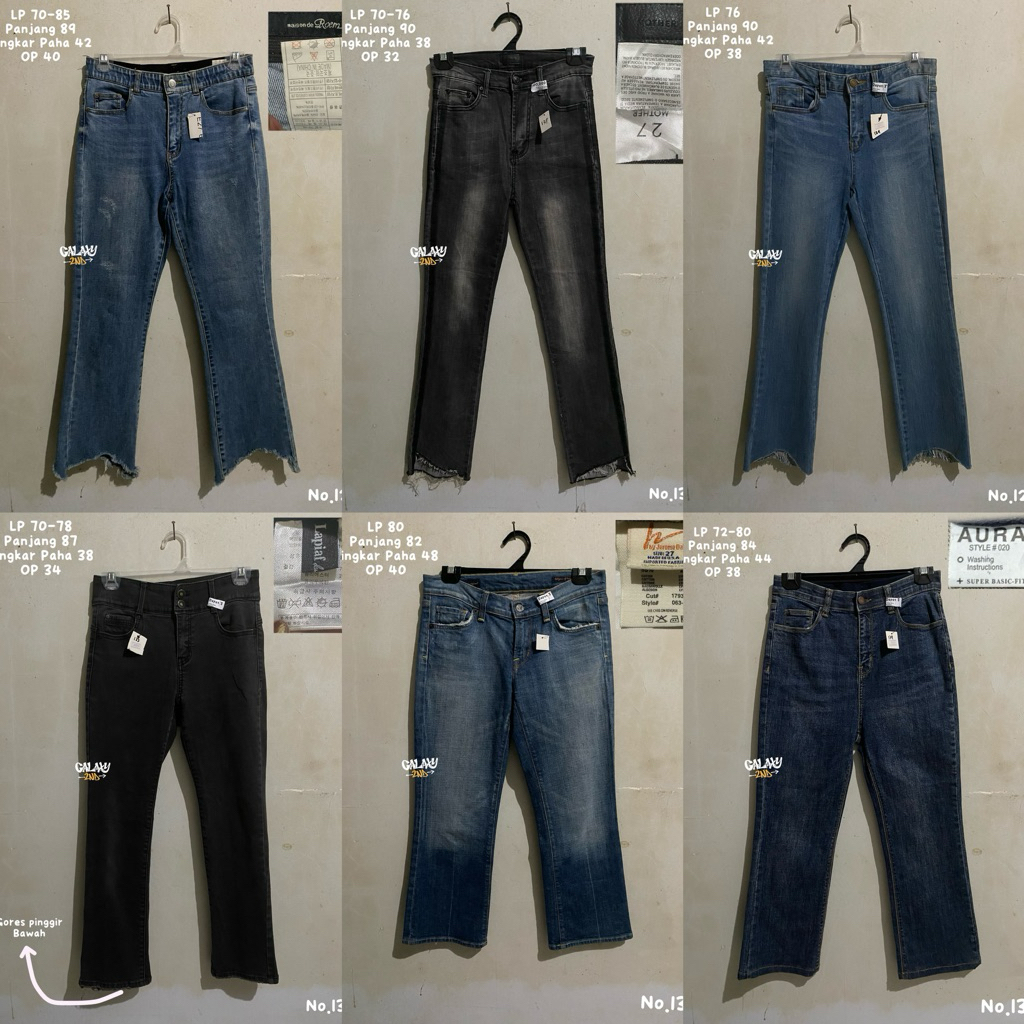 PL Jeans Cutbray/Flare Jeans/BotCut/Komprang Pria&Wanita