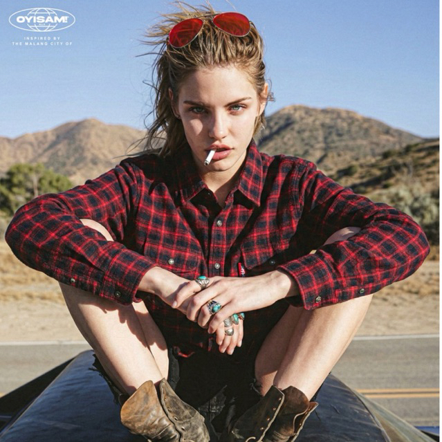 OYISAM KEMEJA FLANEL MAROON FLANEL