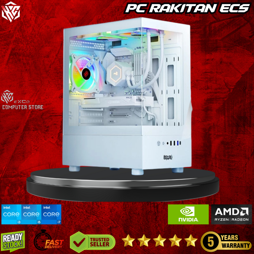 PC Streaming Ringan OBS | i5 RAM 8GB VGA 4GB SSD 128GB HDD 500GB | ECS PRIME