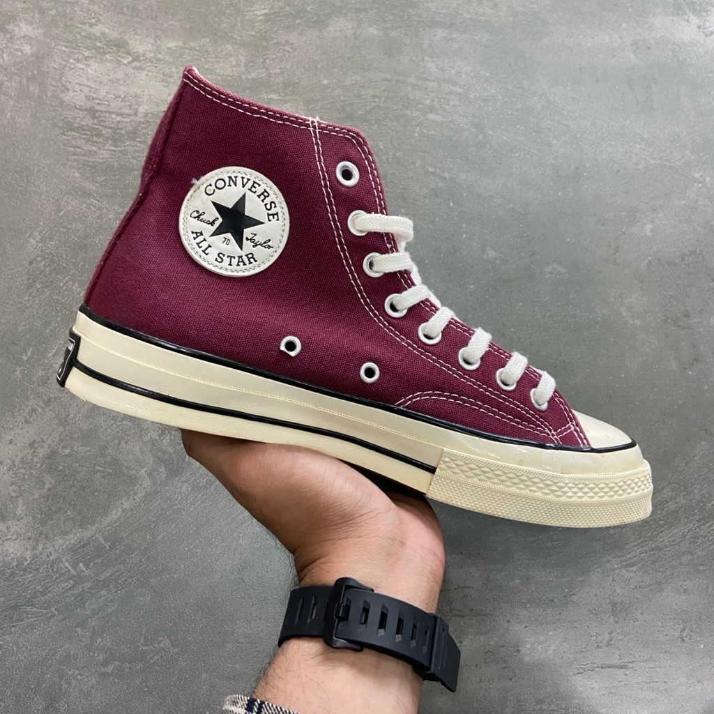 [Size 41] Rare Converse Chuck 70 High ‘Dark Burgundy’ 2018 (162051C) Second Original Kondisi Mulus N