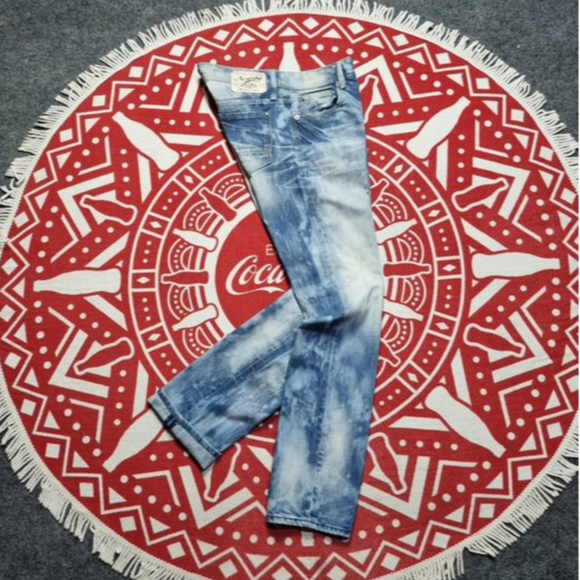 Denim Acid Washed Nearby Tbj Pants celana panjang