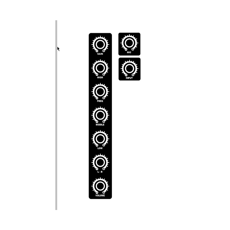 STIKER POTENSIO STIKER MIXER STIKER PANEL
