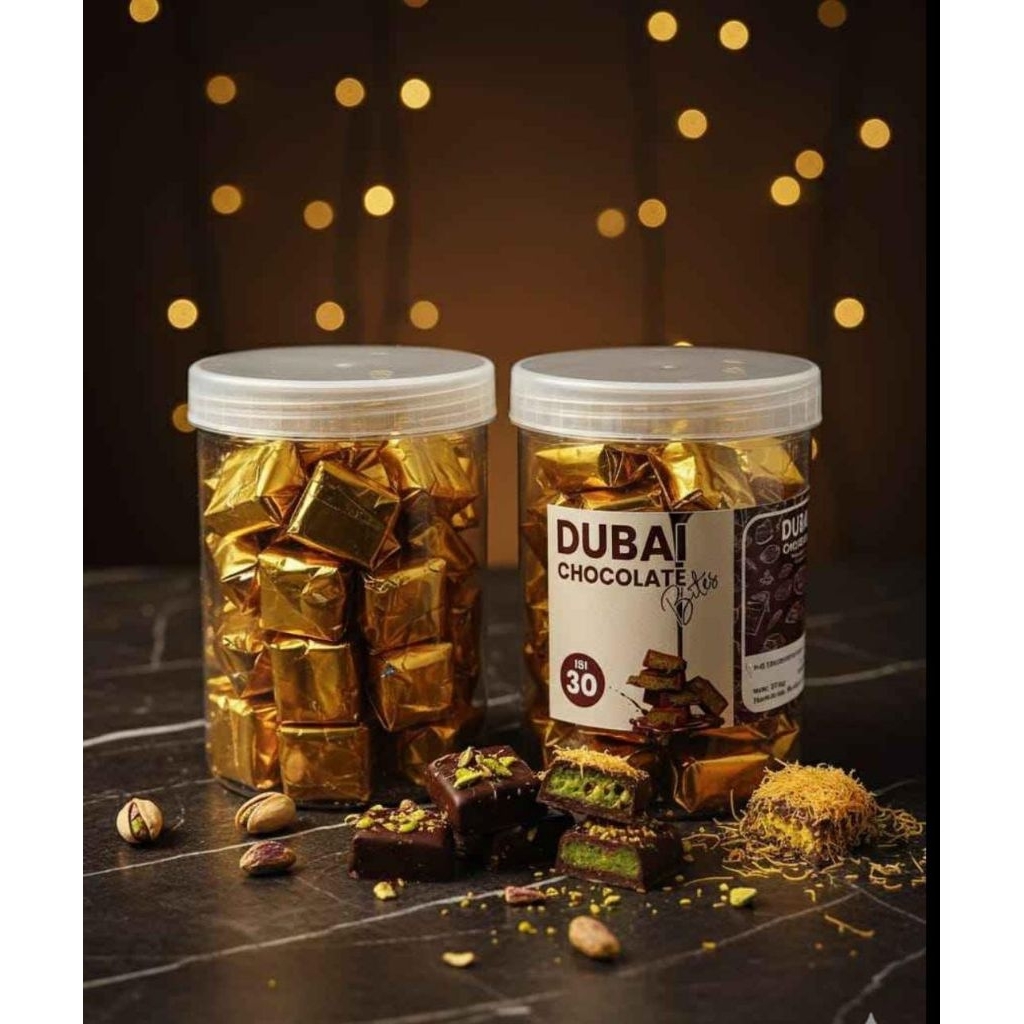 Coklat Dubai Mini Bites Coklat Dubai mini Free Toples Coklat dubai isi 30 pcs
