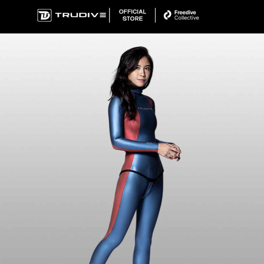 TruDive Women's Glide Skin Streamline Wetsuit Two-Tone / Pakaian Wetsuit Wanita