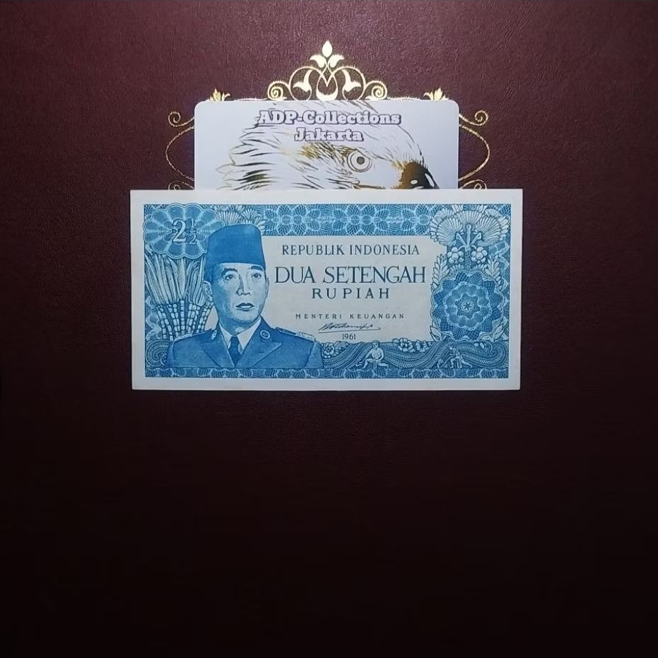 Uang Kuno 2½ Rupiah Sukarno Borneo 1961