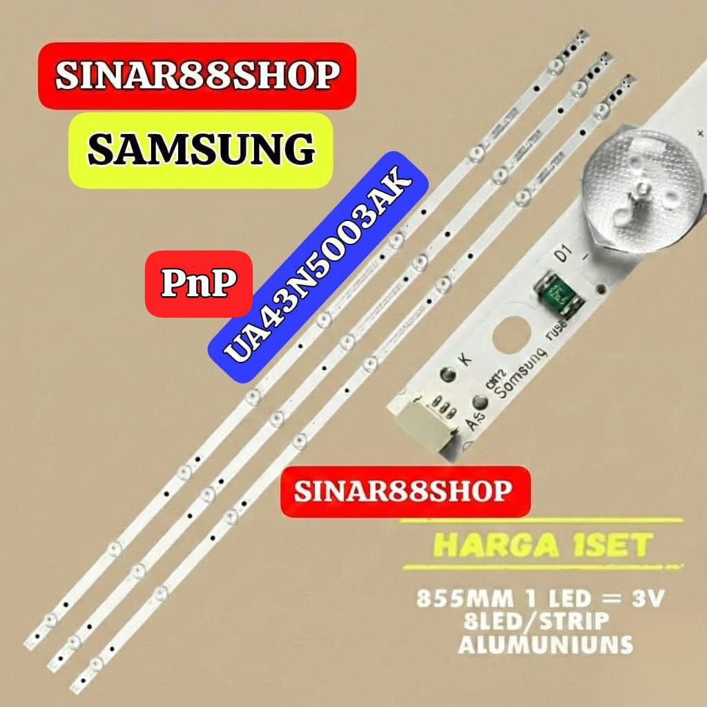 BACKLIGHT 43 INCH INC 43inc 43inch UA 43N5003  UA43N5003  UA43N5003AK LAMPU BL UNTUK TV SAMSUNG 43"