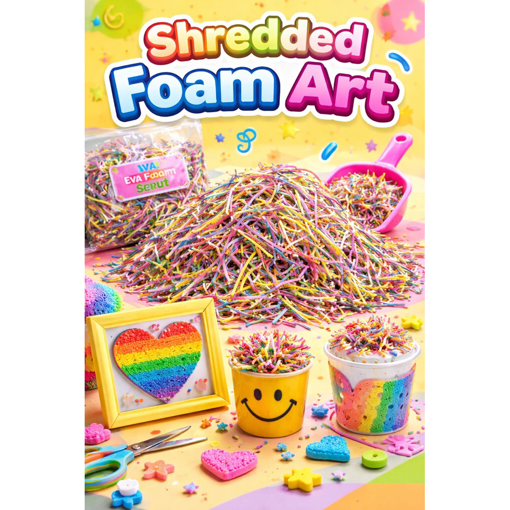 Eva foam shredded/eva foam serut 10gr
