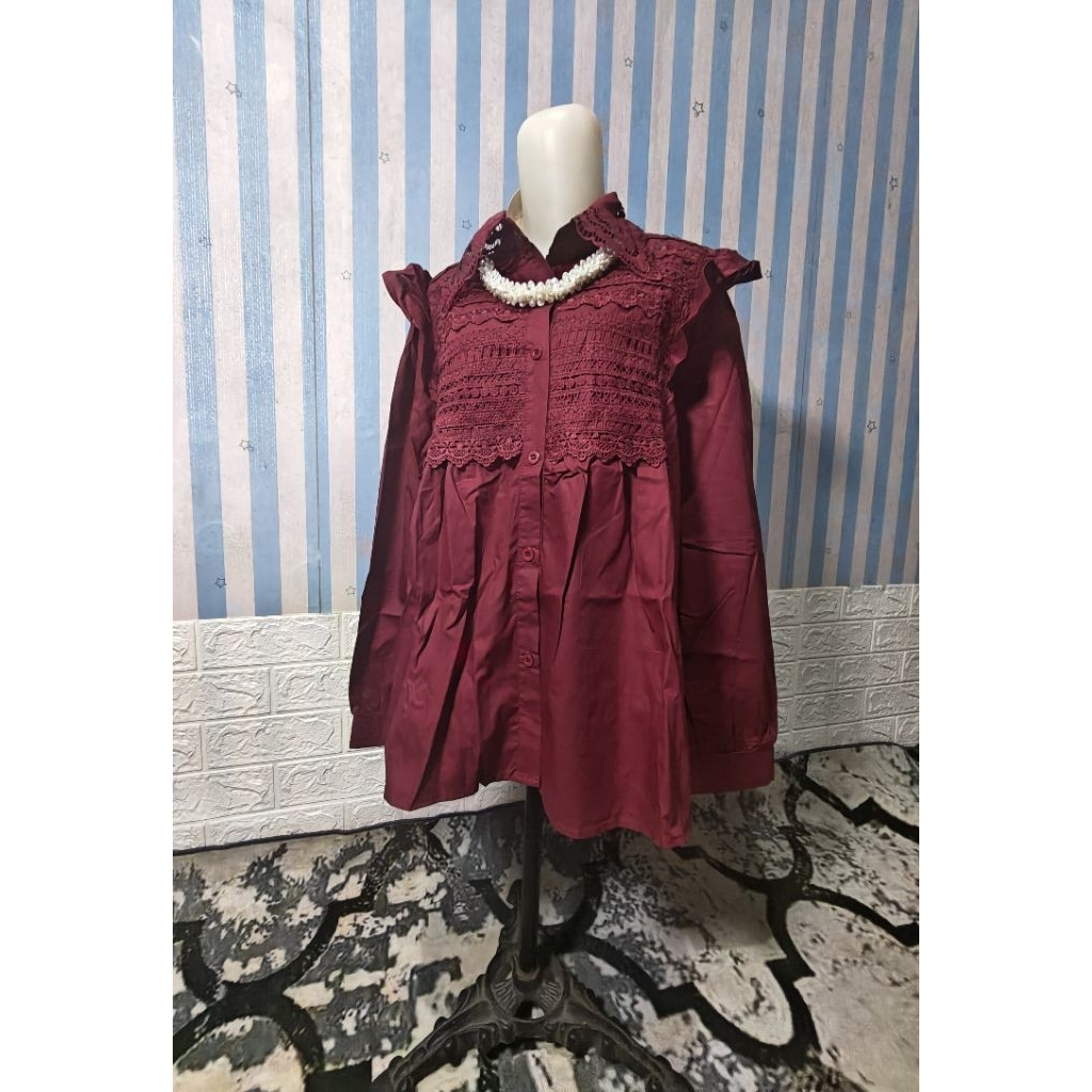 Blouse/Tunik/Atasan Wanita Renda Import