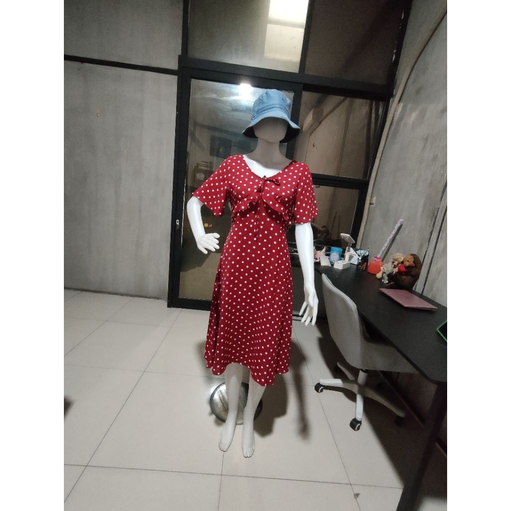 Polkadot Midi Dress