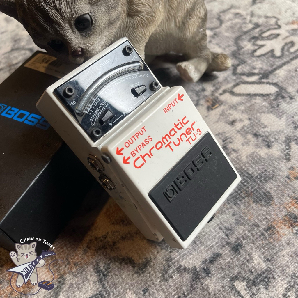 BOSS TU-3 CHROMATIC TUNER PEDAL EFEK GITAR BASS BEKAS