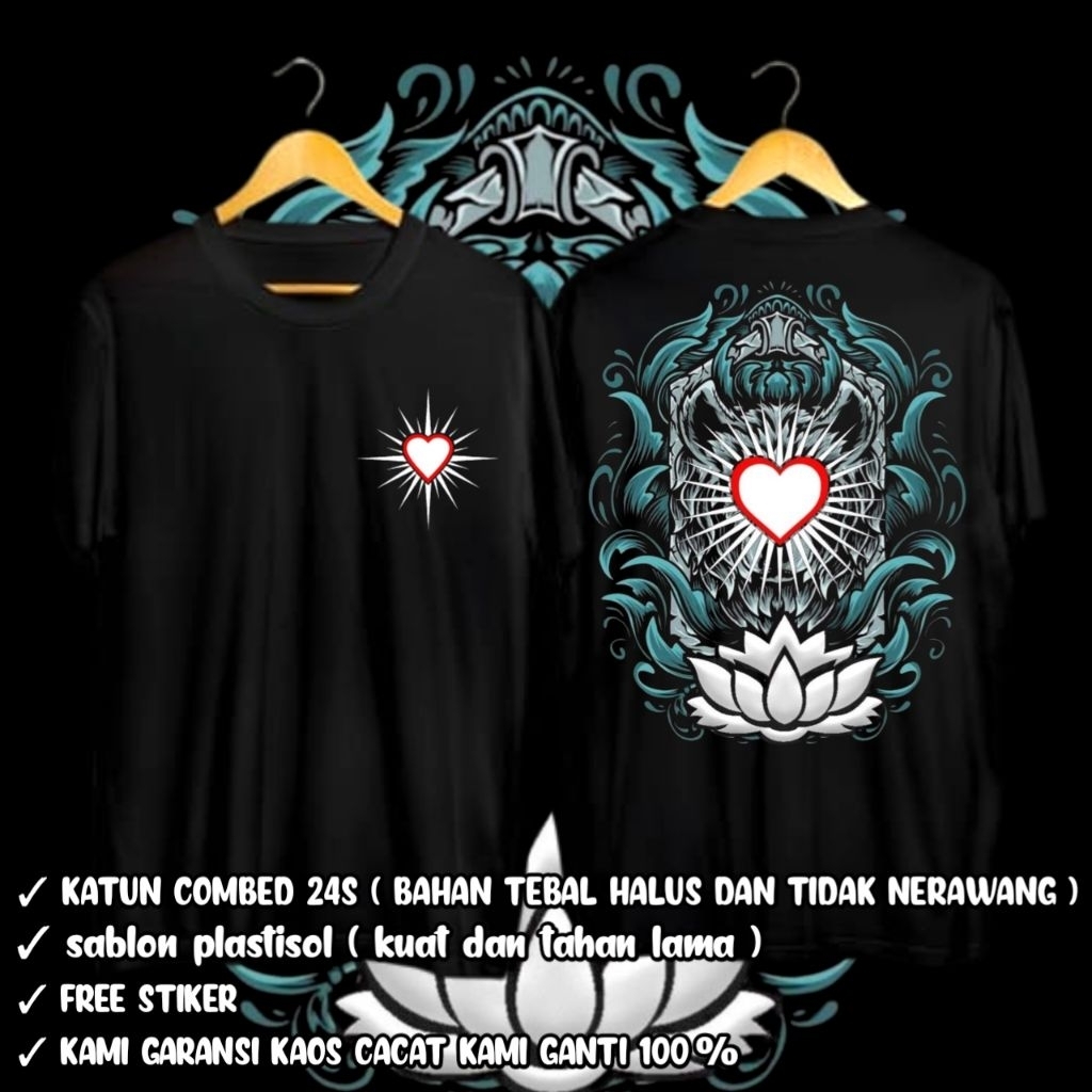 KAOS PSHT KATUN COMBED 24S / KAOS PSHT TERATE / KAOS PSHT 1922 / KATUN COMBED 24S