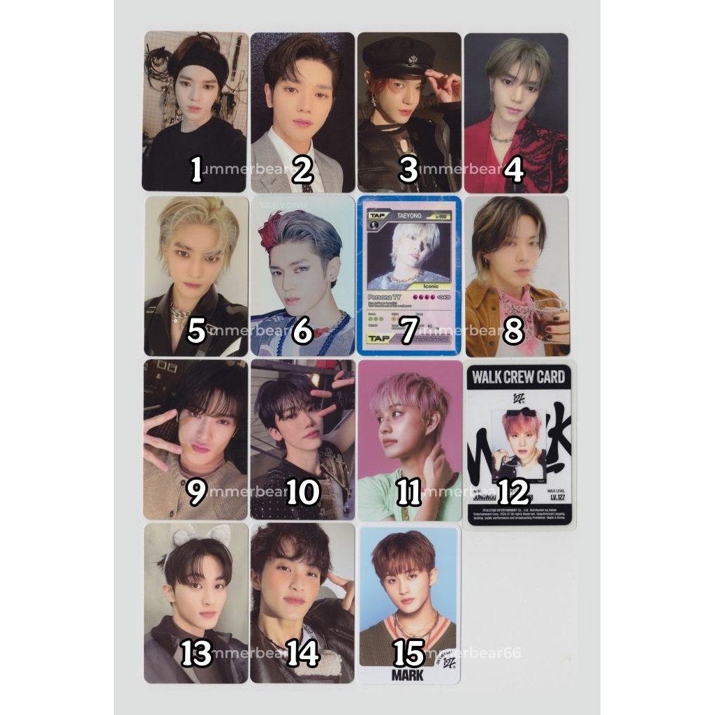 NCT 127 Taeyong Jaehyun Mark Photocard (Superhuman Resonance Be There For Me SMCU Palace)