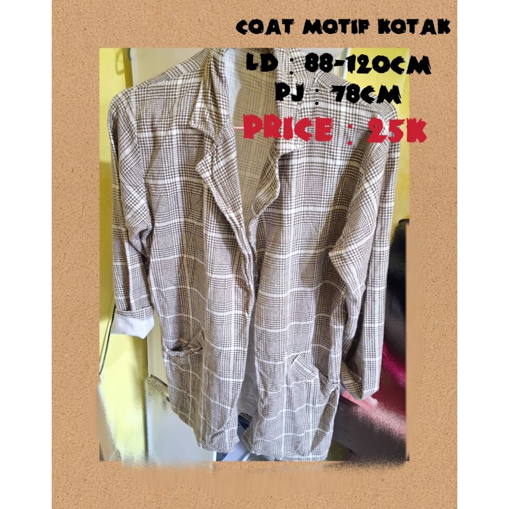 Coat Motif kotak