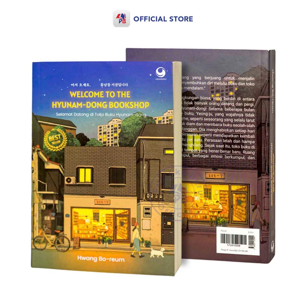Buku Novel Welcome to The Hyunam-Dong Bookshop (Selamat Datang di Toko Buku Hyunam-Dong) / GRASINDO