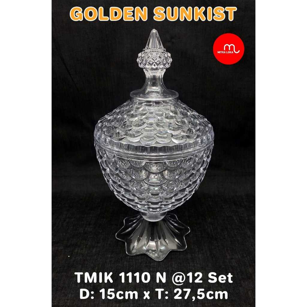 Mitra Loka Toples Nanas Acrylic Kecil TMIK 1110 Golden Sunkist