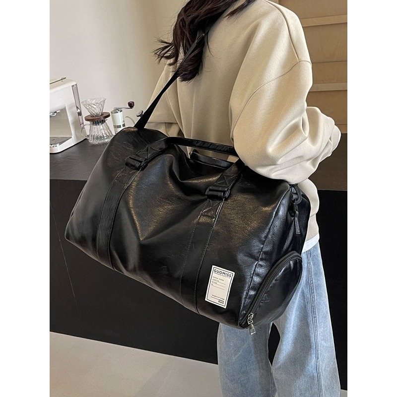TAS GYM KULIT PRIA/WANITA TAS OLAHRAGA DESAIN ELEGAN TAS TRAVELING MURAH