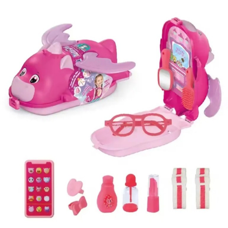 TERUS JAYA TOYS Mainan anak perempuan tas backpack salon salonan make up anak  storage unicorn