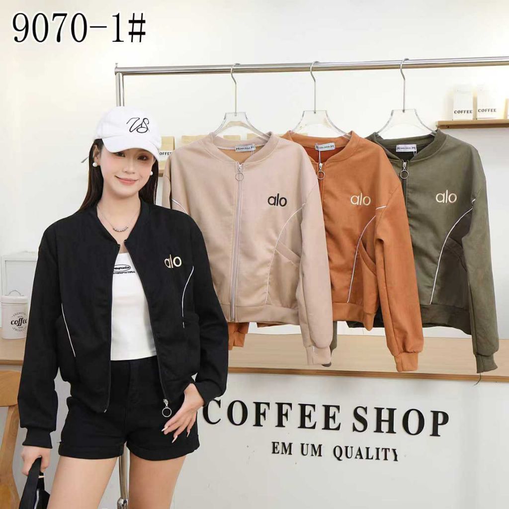 jacket crop Ld 110 bahan suede premium