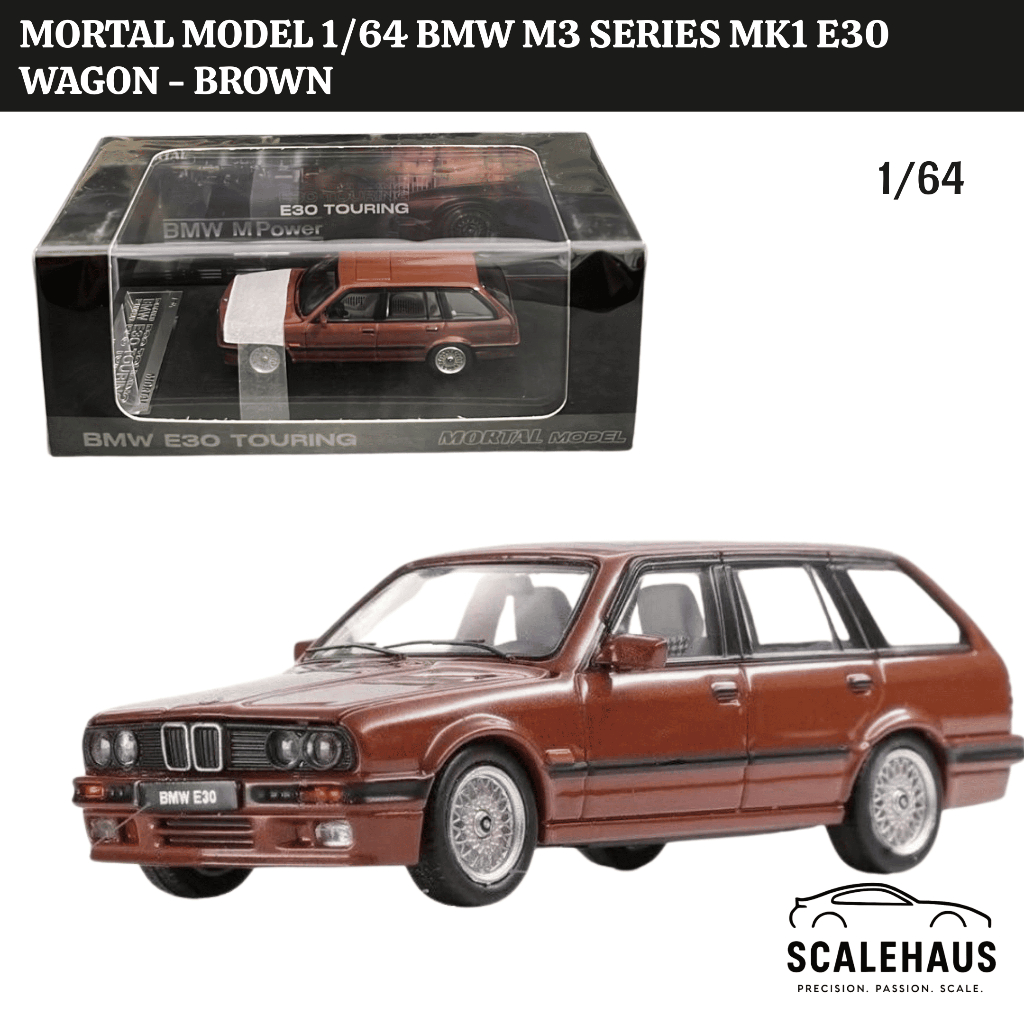 Mortal Model 1/64 BMW M3 Series MK1 E30 Wagon - Brown